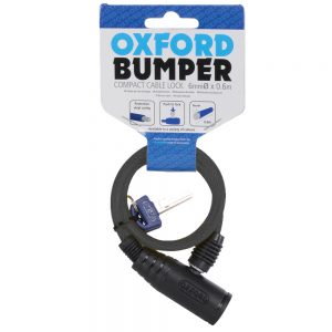 Oxford Bumper cable lock Smoke 6mm x 600mm