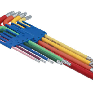 Colour Coded Star Key Set - Ball End 9pc